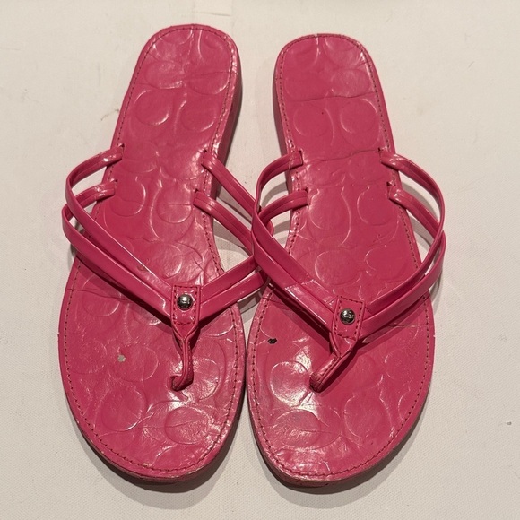 Coach Shoes - Coach Pink Strappy Sandals